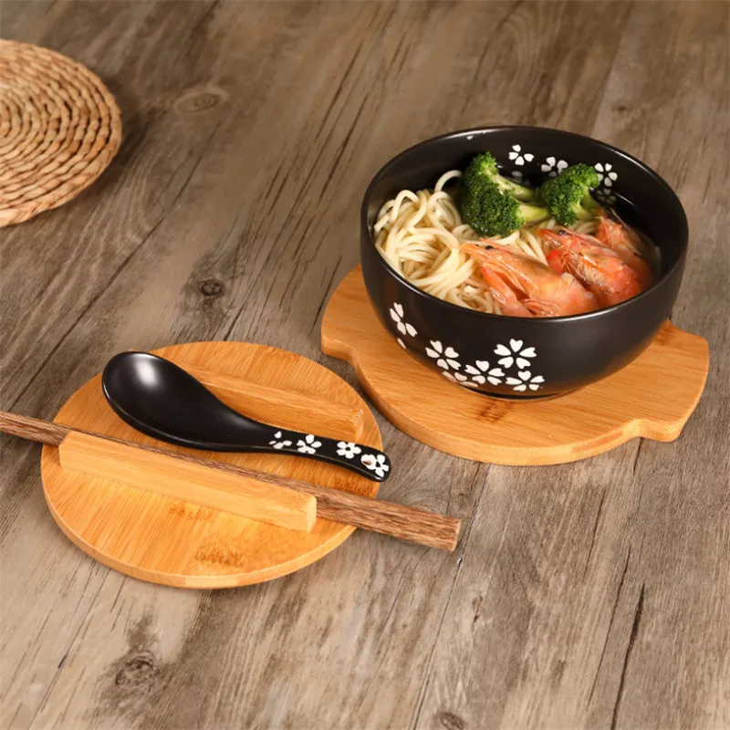Bol Ramen japonais en céramique pour nouilles simples, grand bol pour salade domestique, vaisselle de Restaurant spéciale créative Bol Ramen japonais en céramique pour nouilles simples, grand bol pour salade domestique, vaisselle de Restaurant spéciale créative