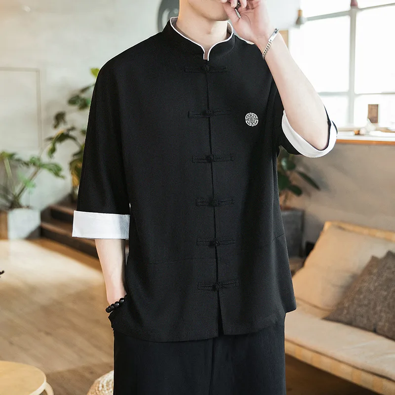 cardigan haori brodé traditionnel pour homme, kimono japonais, costume de samouraï, chemise de style harajuku, manteau d'entrée imprimé cardigan haori brodé traditionnel pour homme, kimono japonais, costume de samouraï, chemise de style harajuku, manteau d'entrée imprimé