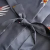 robe de mariée en satin de soie pour demoiselle d'honneur, peignoir floral, kimono court, robe de nuit, robe de bain, à la mode, pour femmes