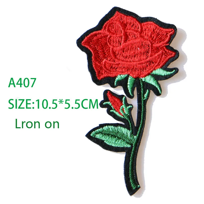 rose avec feuilles d'amour, patchs brodés au fer, pour vêtements, bricolage, rayures, autocollant patchwork, badges à fleurs personnalisés rose avec feuilles d'amour, patchs brodés au fer, pour vêtements, bricolage, rayures, autocollant patchwork, badges à fleurs personnalisés