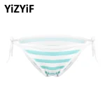 Culotte de Style Japonais pour Femme, Bikini à Rayures Mignonnes, Taille artificiel astique ou en Coton Culotte de Style Japonais pour Femme, Bikini à Rayures Mignonnes, Taille artificiel astique ou en Coton