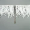 ruban à franges en plumes de dinde colorées, garnitures de plumes moelleuses pour travaux grossier, décoration de couture artisanale, accessoires de jupe en plumes