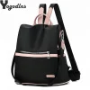 Sac à dos Oxford décontracté pour femmes, fourre-tout d’école en Nylon imperméable noir pour adolescentes de bonne qualité, fourre-tout de voyage à la mode Sac à dos Oxford décontracté pour femmes, fourre-tout d’école en Nylon imperméable noir pour adolescentes de bonne qualité, fourre-tout de voyage à la mode