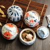 tasse à ragoût en céramique de style japonais avec couvercle, tasse à soupe, bol à œufs cuits à la vapeur, pot à ragoût, tasse en céramique pour la maison