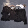 peignoir kimono sexy en dentelle pour femme, robe en satin rose, vêtements de nuit décontractés, printemps et Été, nouvelle collection