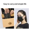10/50/100/200/500 pièces masque jetable paquet séparé masques noirs emballage indépendant 3 couches masque de protection sûr