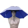 parapluie à 3 plis pour hommes et femmes, grande tête de 95cm, anti uv, anti pluie, pour voyage en plein air, pêche, chapeau