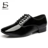chaussures de danse pour hommes chaussures de danse latine en cuir véritable semelle souple hommes tango salle de bal chaussures de danse modernes baskets homme adulte