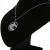 skyrim collier pendentif dragon chinois rond, acier inoxydable, colliers de déclaration de déclaration de déclaration de déclaration, bijoux pour hommes et femmes, sion l