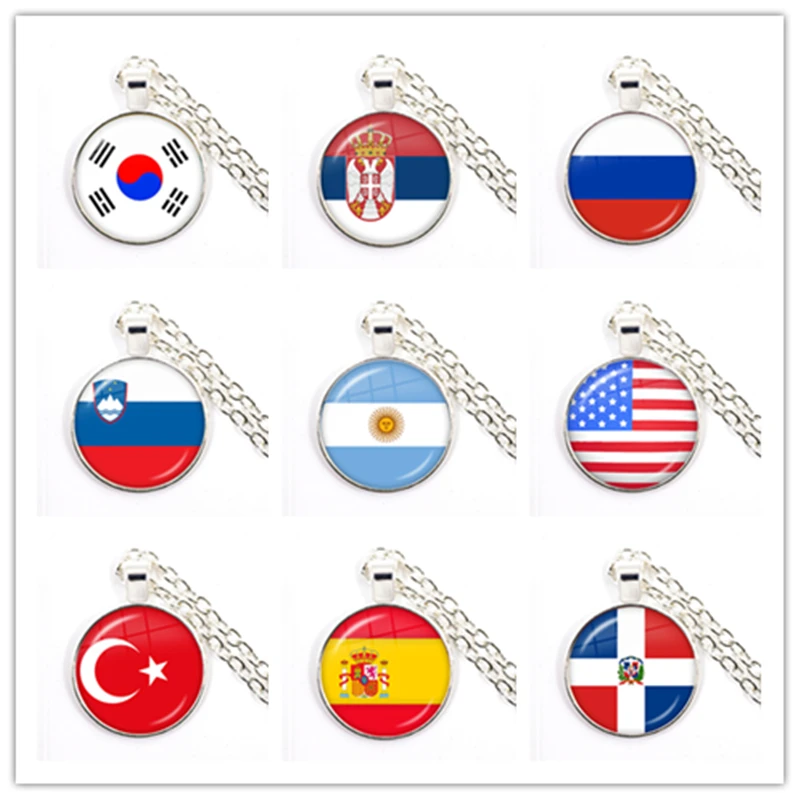 Collier National Feel pour femmes et filles, Corée, Serbie, Russie, Slovénie, Argentine, États-Unis, Turquie, Espagne, Pendentif Restica, Bijoux Collier National Feel pour femmes et filles, Corée, Serbie, Russie, Slovénie, Argentine, États-Unis, Turquie, Espagne, Pendentif Restica, Bijoux
