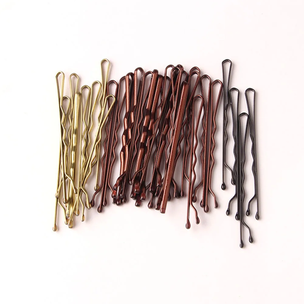 Épingles à cheveux pour femmes, 4 couleurs, 5cm, 50 pièces, pinces à cheveux bouclées, accessoires de coiffure Épingles à cheveux pour femmes, 4 couleurs, 5cm, 50 pièces, pinces à cheveux bouclées, accessoires de coiffure