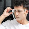 bouclier facial coloré unisexe, masque de protection pour les yeux, demi visage, lunettes de soleil, bouclier de protection, masque facial anti pulvérisation