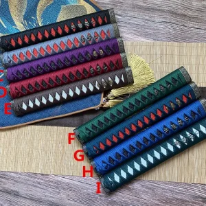 Ensemble de poignée d’épée de samouraï japonais fait à la main, accessoire de bricolage, Kirsite Tsuka, Fuchi Kashira, Nice Katana, Wakizashi Ensemble de poignée d’épée de samouraï japonais fait à la main, accessoire de bricolage, Kirsite Tsuka, Fuchi Kashira, Nice Katana, Wakizashi