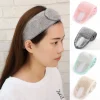Bandeau de maquillage réglable pour femmes et filles, bandeau de sauna pour le lavage du visage, bandes de cheveux pour le visage SPA, turban en éponge douce, accessoires pour cheveux