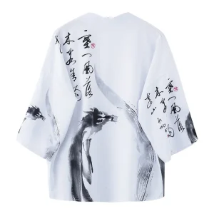 Kimono de Style traditionnel japonais Vintage pour hommes et femmes, vêtements de samouraï, de bonne qualité, salon quotidien de rue