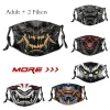 Masque de samouraï pour adultes, nouveau modèle de masque universel lavable avec filtres pm2, 5, avengers Lord Mascarilla