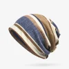 COKK – Bonnet en coton pour hommes, Turban Skullies, couvre-chef à rayures, tricot, décontracté COKK – Bonnet en coton pour hommes, Turban Skullies, couvre-chef à rayures, tricot, décontracté