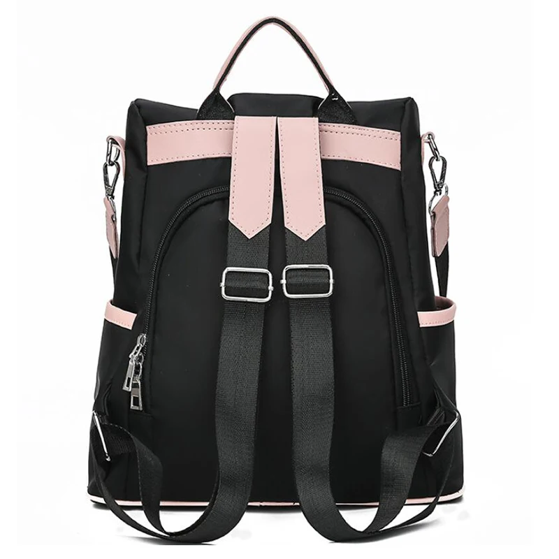 sac à dos oxford décontracté pour femmes, fourre tout d'école en nylon imperméable noir pour adolescentes de bonne qualité, fourre tout de voyage à la mode sac à dos oxford décontracté pour femmes, fourre tout d'école en nylon imperméable noir pour adolescentes de bonne qualité, fourre tout de voyage à la mode