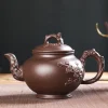 théière de sable violet de grande capacité, tasse de kung fu de ménage, yixing zhu ni, pot de fleur de prunier, grande théière, bouilloire en céramique