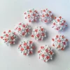 résine kawaii 20mm fleur dos plat cabochon pierre 20 pièces scrapbook bricolage décor maison figurine artisanat