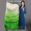 1 paire (1l + 1r) femmes 100% vraie soie danse orientale ventilateur voiles coloré dégradé scène danse soie fans danse du ventre accessoires ventilateur