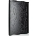 Assiette à thé rectangulaire noire en bois massif, assiette à fruits, de style japonais, créatif et simple Assiette à thé rectangulaire noire en bois massif, assiette à fruits, de style japonais, créatif et simple