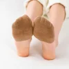 10 pièces = 5 paires avant pied demi pied orteil chaussettes femmes été chaussettes invisibles couverture femme respirant no show chaussettes couleur bonbon