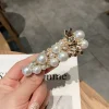 barrette ours en perles pour femmes, épingle à cheveux de luxe, animaux faits à la main, alliage strass, épingles à cheveux, bijoux pour cheveux, vente en gros
