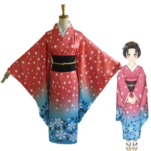 Anime Kimetsu No Yaiba Cosplay Costumes pour femmes, uniforme Koyuki, Kimono japonais Akatro, ensemble Gelfor Anime Kimetsu No Yaiba Cosplay Costumes pour femmes, uniforme Koyuki, Kimono japonais Akatro, ensemble Gelfor