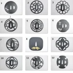 Protection Tsuba en acier pour épée de samouraï japonais, accessoire Katana Wakizashi Protection Tsuba en acier pour épée de samouraï japonais, accessoire Katana Wakizashi
