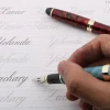 stylo de calligraphie anglaise dans le corps rond trempé dans le cercle de pointe de plume jinhao 450 script du graveur g nib fournitures de stylo plume