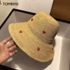 Chapeau de paille japonais pour femmes, version coréenne de la crème solaire, grand avant-toit, plage, bord de mer, vacances, pliable, nouveau, été