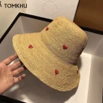 Chapeau de paille japonais pour femmes, version coréenne de la crème solaire, grand avant-toit, plage, bord de mer, vacances, pliable, nouveau, été Chapeau de paille japonais pour femmes, version coréenne de la crème solaire, grand avant-toit, plage, bord de mer, vacances, pliable, nouveau, été