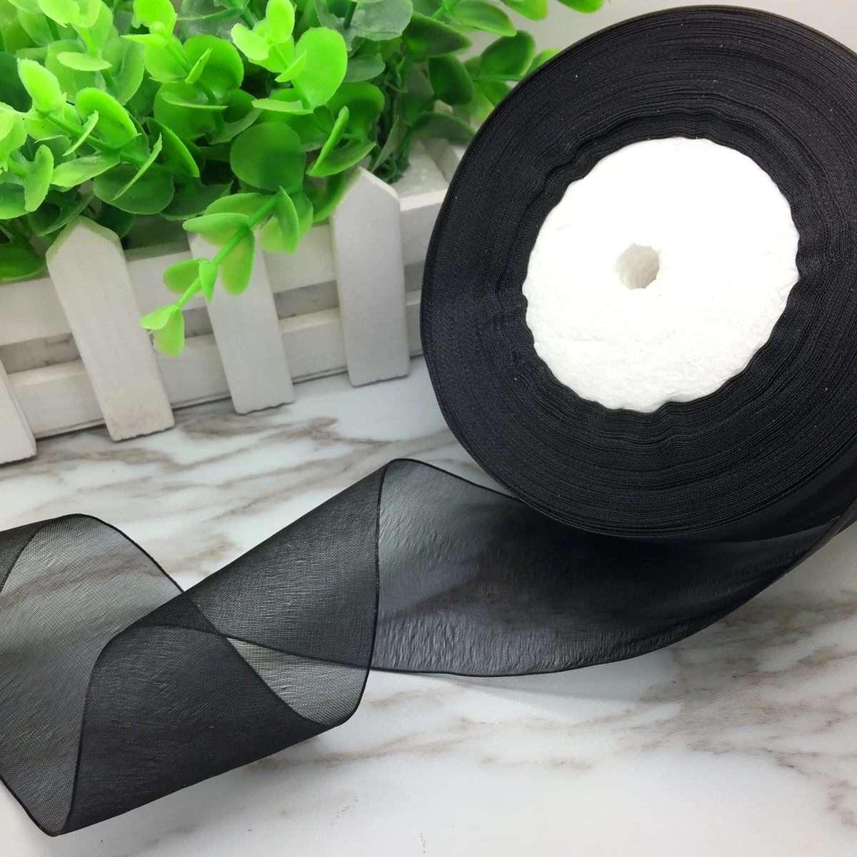 bobine de couleur unie, 50 yards, 10/20/25/38/50mm de largeur, bord en satin, ruban organza transparent, artisanat de fête, nouveauté bobine de couleur unie, 50 yards, 10/20/25/38/50mm de largeur, bord en satin, ruban organza transparent, artisanat de fête, nouveauté