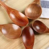 cuillère en bois pour la cuisine, la maison, la soupe britannique coréenne cuillères en céramique japonaises mignonnes, accessoires de cuisine utiles vente chaude
