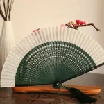 Petit éventail chinois de danse classique en bambou, Portable, en soie, 21x38cm, idéal comme cadeau japonais