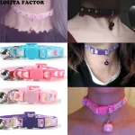 Collier japonais SWEET LOLITA pour femme, tour de cou gothique punk pour fille, collier lapin, carillon sexy, noir foncé, cadeau bijoux Collier japonais SWEET LOLITA pour femme, tour de cou gothique punk pour fille, collier lapin, carillon sexy, noir foncé, cadeau bijoux