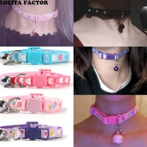 Collier japonais SWEET LOLITA pour femme, tour de cou gothique punk pour fille, collier lapin, carillon sexy, noir foncé, cadeau bijoux Collier japonais SWEET LOLITA pour femme, tour de cou gothique punk pour fille, collier lapin, carillon sexy, noir foncé, cadeau bijoux