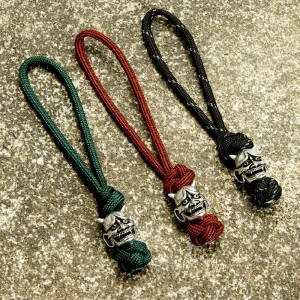 Porte-clés masque Noh de Culture japonaise pour hommes, pendentif en corde de couteau, sac fait à la main, lanière de voiture, accessoires de démon rétro, bijoux pour femmes