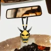 kabaamasks pendentif de miroir de vue arrière de voiture, casque japonais oni, décorations de voiture d'halloween, cadeau