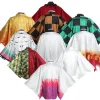 Kamado Tanjirou brocart Cosplay Cape Kochou Shinobu Rengoku Kyoujurou Tomioka Giyuu Haori Yukata décontracté Kimono Cape