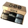 chaussettes homme chaussettes tendance pour homme et femme, de grande taille, style européen de rue, hip hop, jeune en vogue, boîte de 3 paires, 500