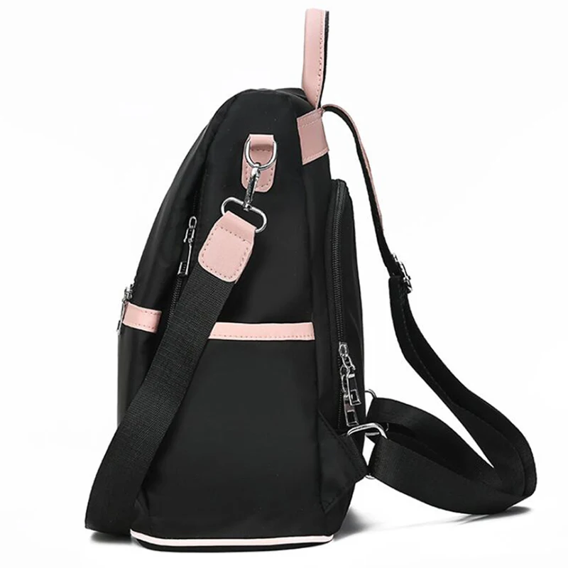 sac à dos oxford décontracté pour femmes, fourre tout d'école en nylon imperméable noir pour adolescentes de bonne qualité, fourre tout de voyage à la mode sac à dos oxford décontracté pour femmes, fourre tout d'école en nylon imperméable noir pour adolescentes de bonne qualité, fourre tout de voyage à la mode
