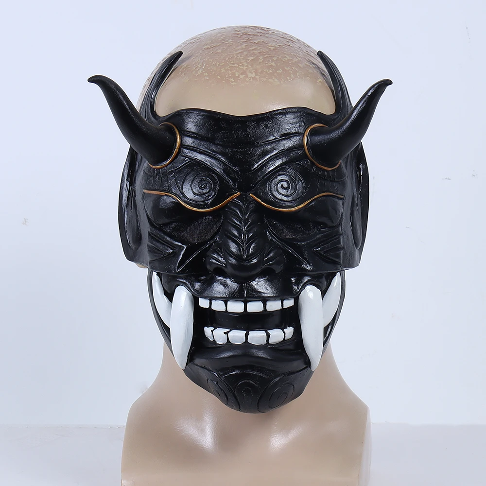 masques de cosplay japonais de samouraï, masques effrayants en latex, masques d'anime d'horreur, olympiques d'halloween, accessoires de carnaval masques de cosplay japonais de samouraï, masques effrayants en latex, masques d'anime d'horreur, olympiques d'halloween, accessoires de carnaval