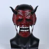 masques de cosplay japonais de samouraï, masques effrayants en latex, masques d'anime d'horreur, olympiques d'halloween, accessoires de carnaval