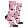 chaussettes mignonnes de chien drôle de dessin animé courageux, chaussettes d'équipage rétro harajuku, douces pour la peau, respirantes, unisexe, roman heureux, hip hop, cadeau