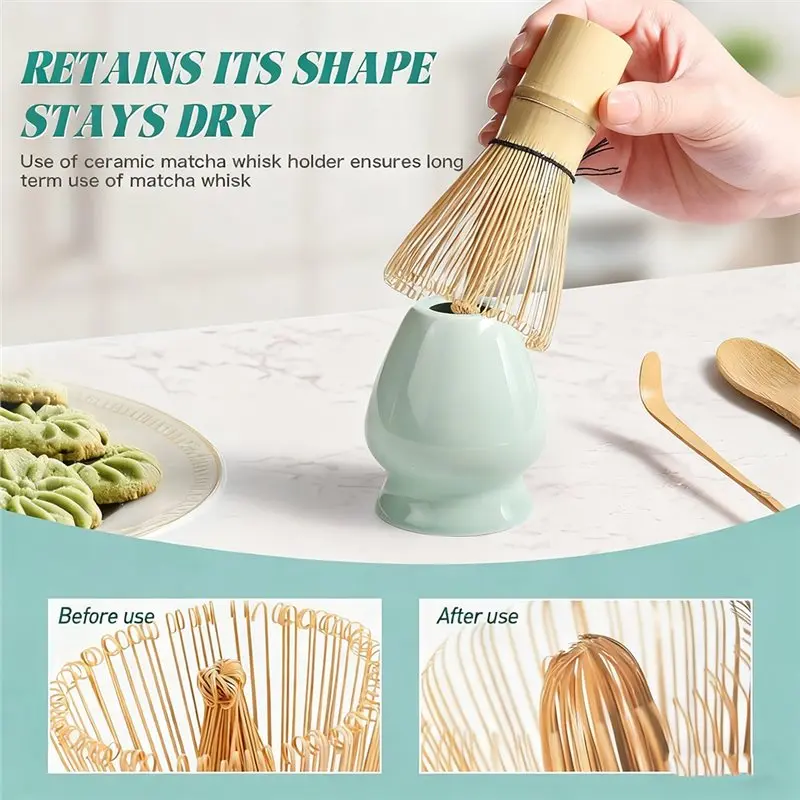 service à thé soft matcha 5 pièces avec fouet en bambou, support, cuillère en bambou, cuillère en bois, tamis kit matcha complet service à thé soft matcha 5 pièces avec fouet en bambou, support, cuillère en bambou, cuillère en bois, tamis kit matcha complet