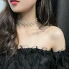 collier de perles tendance, bijoux de mode coréenne pour femmes, chaîne de cou, ras du cou, accessoires, cadeau, collier court, chaîne féminine