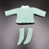obitsu 11 vêtements costume hauts chemise à bascule coton dot blouse mini chaussettes pour joint ob11 poupées accessoires enfants jouets