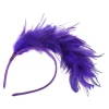 652f bandeau plumes 1920s bandeau mardi gras bandeau plumes à clapet bandeau à clapet casque burlesque avec plumes